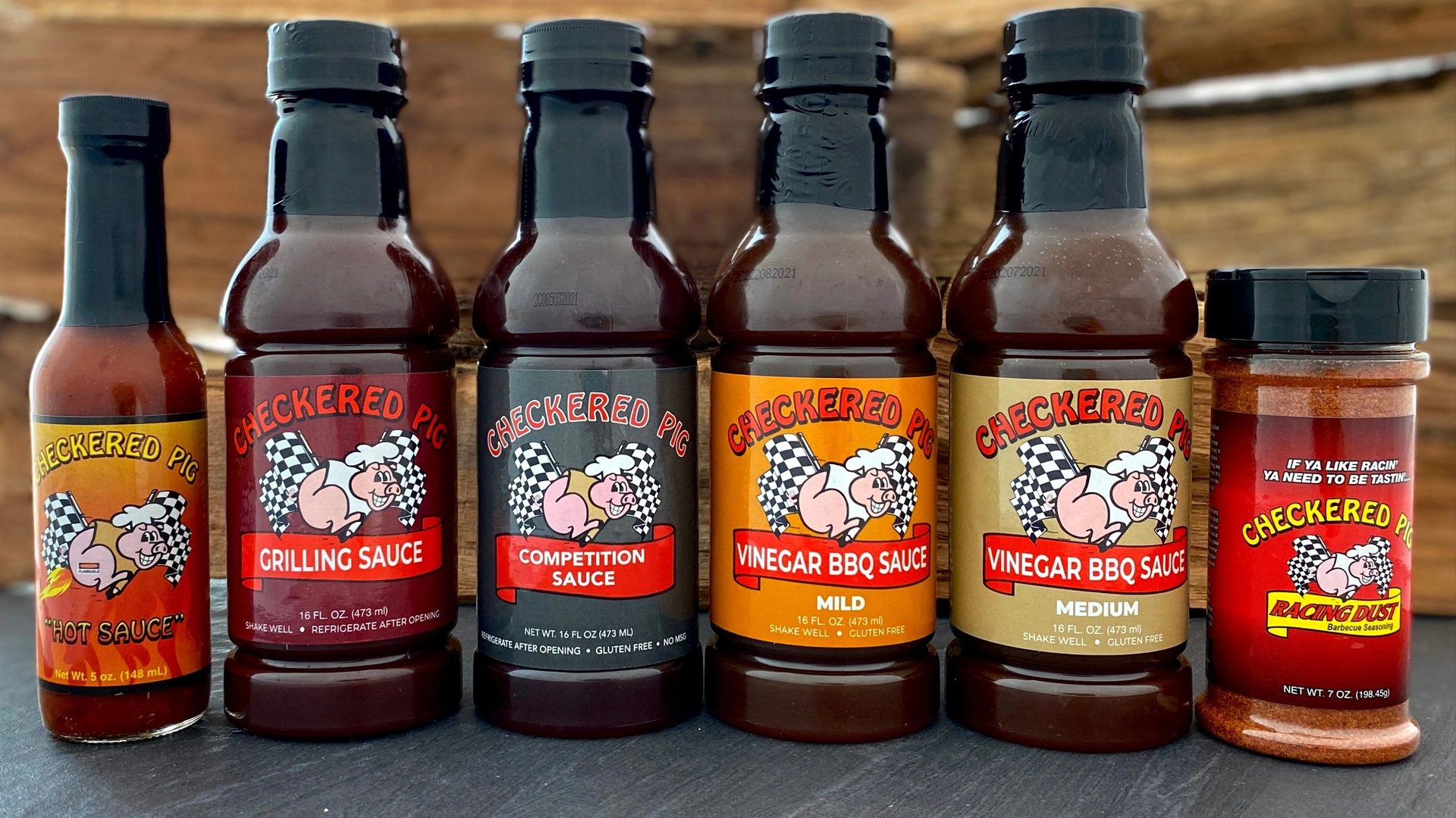 Four sauces, one rub