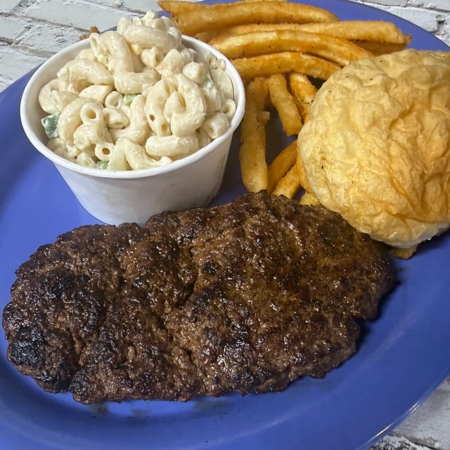 1/2 lb Hamburger Steak.