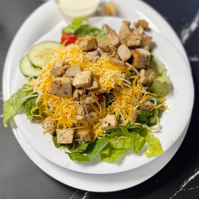 Chicken On The Greens.