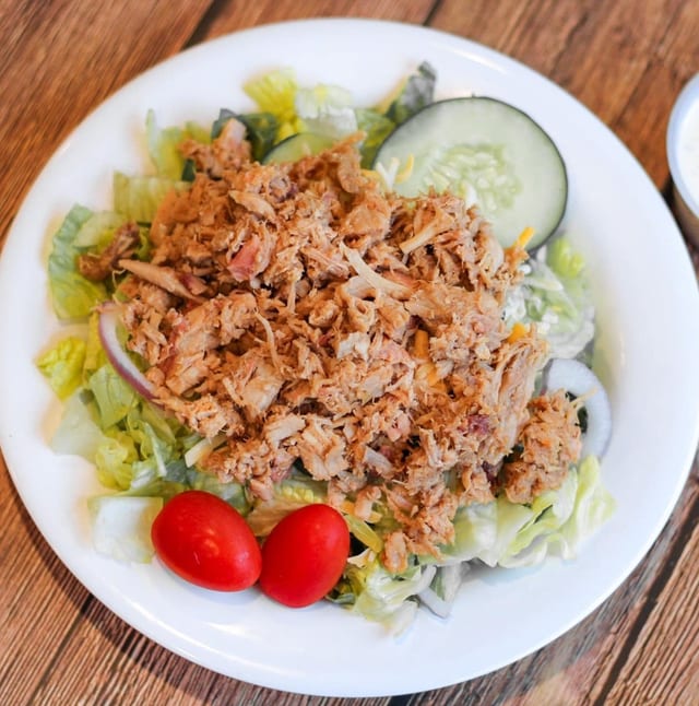 BBQ Pork On The Greens.